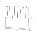 Ver imagem 3 de Cabeceira Estofada Americana Premium 140cm em Veludo Cinza