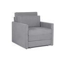 Ver imagem 4 de Sofá Cama Castor Solteiro Salerno Max Suede Cinza