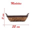 Ver imagem 2 de Cesto Multiuso Porta Frutas Palha Fruteira com Alça 32cm