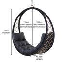 Ver imagem 3 de Balanço Suspenso Corda Náutica e Alumínio Trama Original para Área, Jardim, Piscina - Trama Original