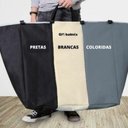 Ver imagem 2 de Cesto de Roupas Multiuso com 3 Compartimentos