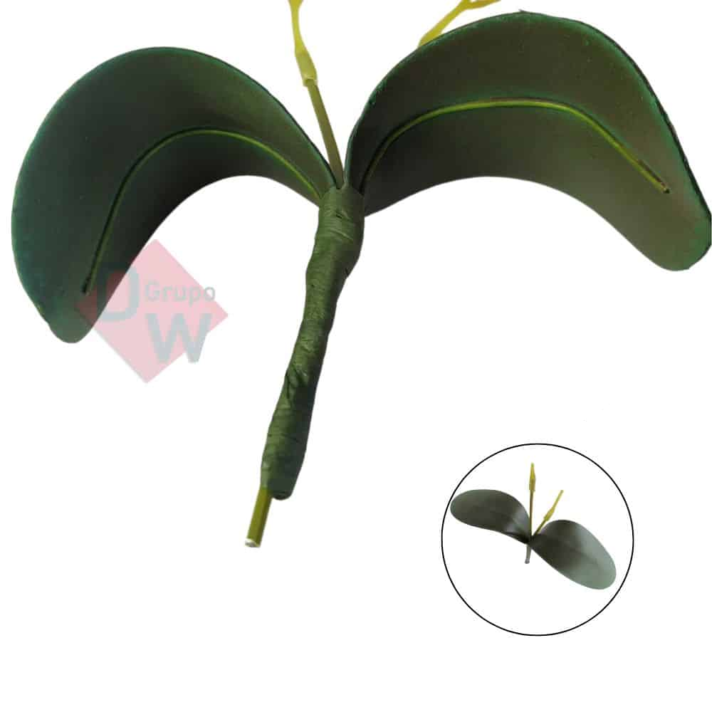 Mini Orquidea:orquídea Branco com Laranja - 3