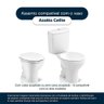 Tampa de Vaso Poliéster Azalea Pergamon para Bacia Celite com Ferragem Dourada - 4