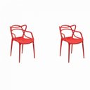 Ver imagem 1 de Conjunto 2 Cadeiras Allegra Vermelho