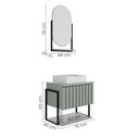 Ver imagem 4 de Kit Gabinete para Banheiro Havai com Cuba e Espelheira Ori Pistache