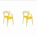 Ver imagem 1 de Conjunto 2 Cadeiras Allegra Amarelo