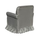 Ver imagem 3 de Poltrona Amamentação com Balanço + Puff Laura Veludo Cinza