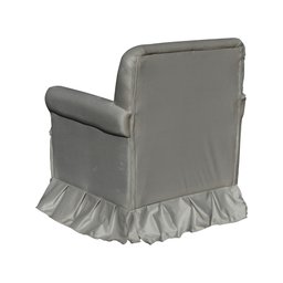 Poltrona Amamentação com Balanço + Puff Laura Veludo Cinza - 3