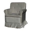 Ver imagem 2 de Poltrona Amamentação com Balanço + Puff Laura Veludo Cinza