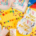 Ver imagem 4 de Kit Descartáveis Metalizados para Comemorações Prato e Copo com 20 Peças Silverfestas