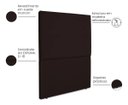 Ver imagem 4 de Cabeceira Cama Box Organica Solteiro 90cm Luna Suede C/frame Marrom