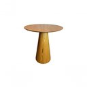 Ver imagem 1 de Mesa De Jantar Cone 70cm Base Madeira Freijó Tampo Freijó Marrom