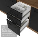 Ver imagem 6 de Armário de Cozinha Completa 270 cm Rustic/Preto Agata Madesa 13