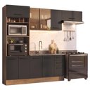 Ver imagem 2 de Armário de Cozinha Completa 270 cm Rustic/Preto Agata Madesa 13