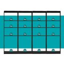 Ver imagem 6 de Guarda-Roupas Closet Modulado Alasca 240cm 4 Peças com 12 Prateleiras Preto Touch Carraro
