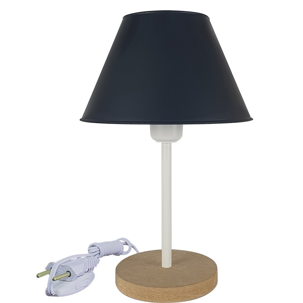 Abajur Infantil Momy Menina Menino Luminária para Quarto de Bebê – Cor Preto