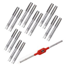 Kit Jogo de Macho Manual Aço Liga M8 Ao M16 e Vira Macho Reto N° 3 - Jg Tools - 1