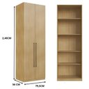 Ver imagem 6 de Conjunto Escritório Modular 6 Peças com Escrivaninha Provençal 100% MDF 240x337,5cm Yescasa Bege