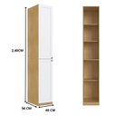 Ver imagem 5 de Conjunto Escritório Modular 6 Peças com Escrivaninha Provençal 100% MDF 240x337,5cm Yescasa Bege