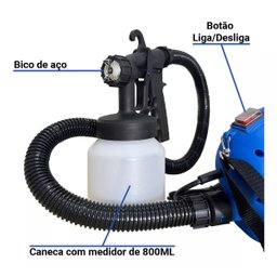 Pulverizador Elétrico para Pintura em Geral 220v e 650 Watts - 3