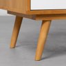 Buffet Studio 3 Portas 1,35m – Amêndoa e Branco - 6