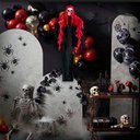 Ver imagem 5 de Fantasma Caveira Halloween Arrepiante e Assustador com Luz 95cm Silverfestas