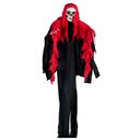 Ver imagem 1 de Fantasma Caveira Halloween Arrepiante e Assustador com Luz 95cm Silverfestas