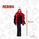 Ver imagem 3 de Fantasma Caveira Halloween Arrepiante e Assustador com Luz 95cm Silverfestas