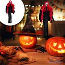 Ver imagem 4 de Fantasma Caveira Halloween Arrepiante e Assustador com Luz 95cm Silverfestas