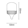 LAMPADA ULTRA LED BULBO 65W 6500K E27 BIVOLT - 2