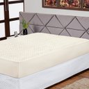 Ver imagem 1 de Protetor de Colchão Solteiro Impermeável Antiácaro Zíper Capa para Cama Resistente Palha