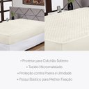 Ver imagem 3 de Protetor de Colchão Solteiro Impermeável Antiácaro Zíper Capa para Cama Resistente Palha