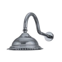 Ducha Chuveiro Redondo Retro Inox 20cm Coari Pingoo.casa - Prata - 1