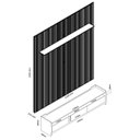 Ver imagem 5 de Rack Sublime com Painel Requinte 2.2 Naturale com Off White - Gelius Móveis