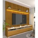 Ver imagem 2 de Rack Sublime com Painel Requinte 2.2 Naturale com Off White - Gelius Móveis