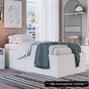 Ver imagem 2 de Cama de Solteiro 80cm Com 4 Portas Tókio A05 Branco - Mpozenato