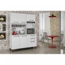 Ver imagem 1 de Armário de Cozinha 6 Portas 2 Gavetas com Porta Garrafas Athenas 