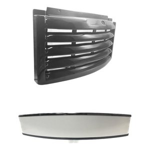 Grade Saia Veneziana Metalfrio Preta + Kit Testeira