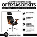 Ver mais imagens de Cadeira de Escritório Presidente Giratória com Apoia Cabeça Office Lisboa Preto
