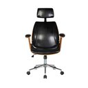 Ver imagem 3 de Cadeira de Escritório Presidente Giratória com Apoia Cabeça Office Lisboa