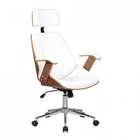 Cadeira de Escritório Presidente Giratória com Apoia Cabeça Office Lisboa