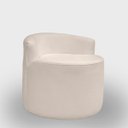 Ver imagem 6 de Kit 2 Poltronas com Sofá Curvo 2 Lugares Feijão Forma Orgânica Bouclé