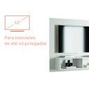 Ver imagem 4 de Painel Para Tv Até 44 Polegadas Com Nichos Madri - Branco Fosco