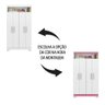 Armário para Escritório 4 Portas com Nicho Branco/rosa Flex Nt 4040 Notável Branco - 5