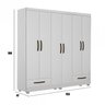 Guarda Roupa Casal 6 Portas 2 Gavetas Canada  - 2