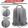 Kit 3 Itens Mochila Bolsa Versátil Notebook ou Escritório:cinza - 6