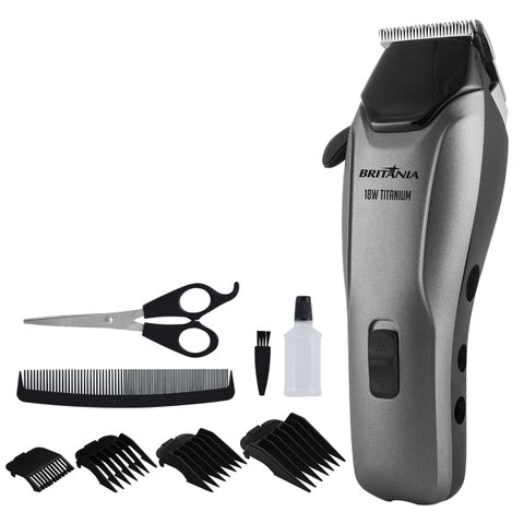 Cortador de Cabelos Britânia BCR18T Titanium 18W 127V