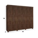 Ver imagem 4 de Guarda Roupa Casal 6 Portas Moscou