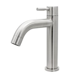 Torneira Lavatório Mesa Baixa Aço Inox 304 Escovado 1/4 - 1