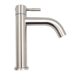 Torneira Lavatório Mesa Baixa Aço Inox 304 Escovado 1/4 - 6